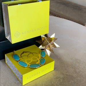 Tortoise blue Kendra Scott necklace
